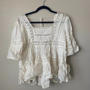 Romantic Cream Blouse